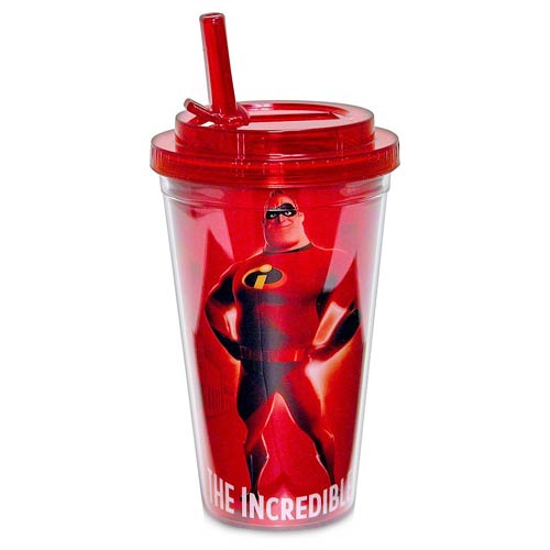 The Incredibles Mr. Incredible 16 oz. Flip-Straw Travel Cup